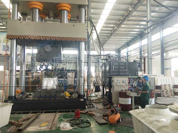 2000噸玻璃鋼鋼化糞池成型液壓機