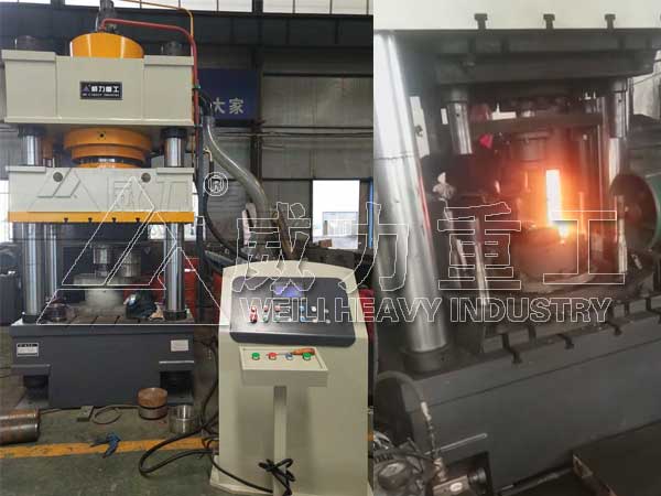 鑿巖釬具熱鍛液壓機使用現(xiàn)場