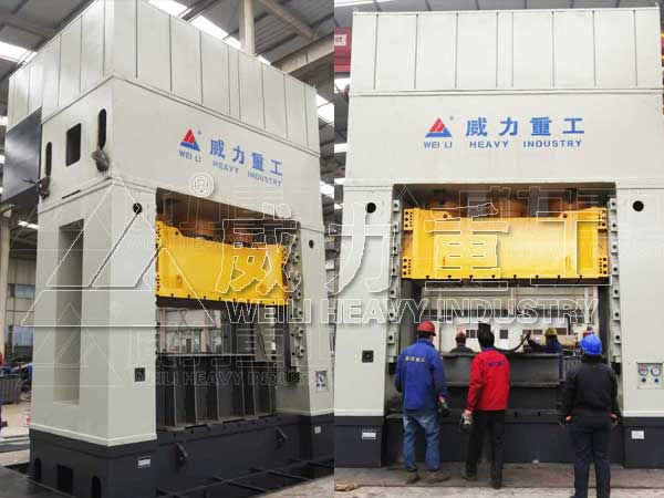 1200噸框架式汽車鋼圈落料液壓機