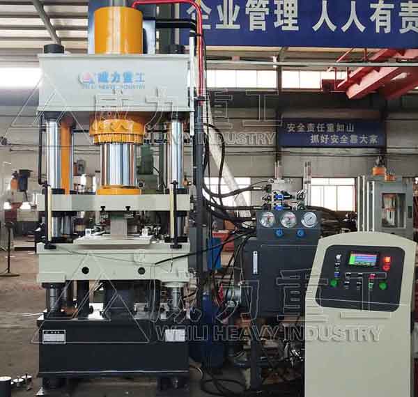 200噸四梁四柱液壓機壓制陶瓷環