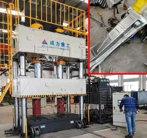 汽車配件拉伸成型500噸雙缸四柱液壓機(jī)